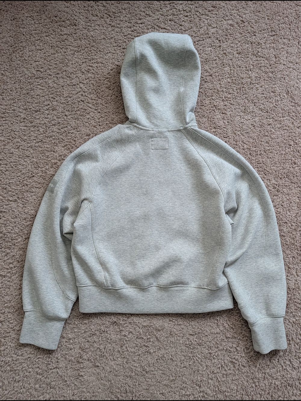 YPB Abercrombie Womens Marl Grey neoKNIT MAX Full-Zip Hoodie Size Medium - Picture 4 of 9